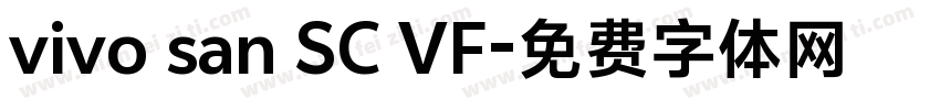 vivo san SC VF字体转换